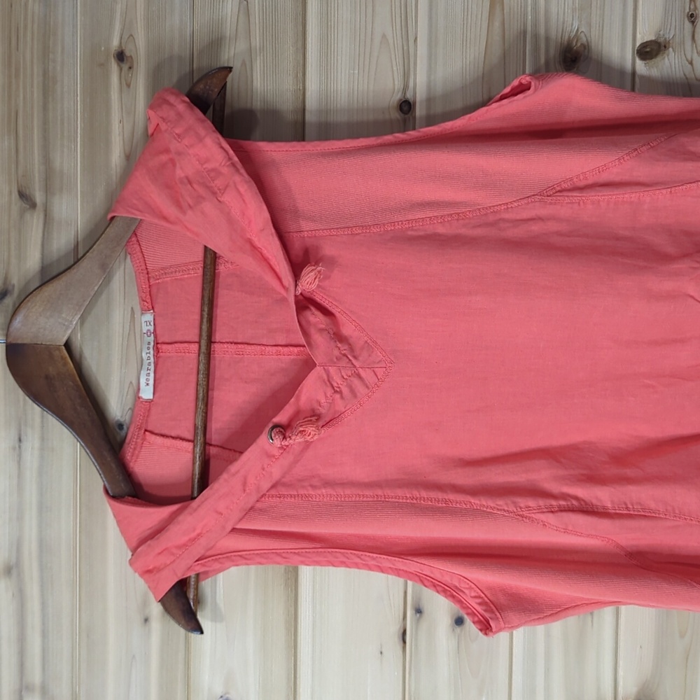 XCVI Coral Sleeveless Hooded Shift Dress - Picture 2 of 10